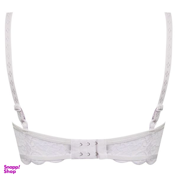 ست شورت و سوتین زنانه ماییلدا مدل فنردار گیپوری کد 4691-8585 رنگ سفید