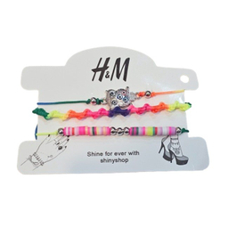 دستبند دخترانه طرح H&M کد 76 مجموعه 3 عددی