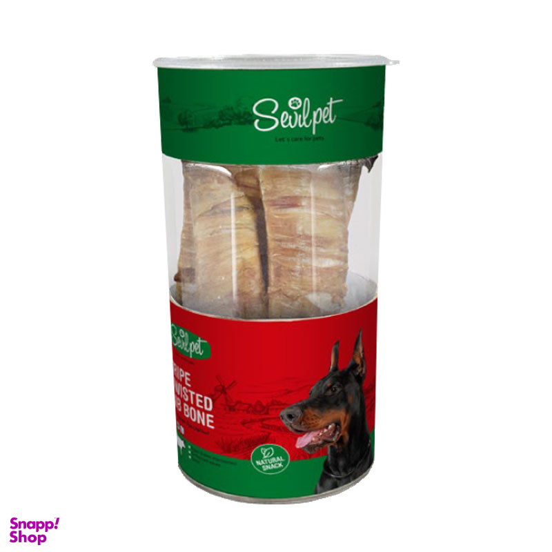 تشویقی سگ سویل پت مدل Tripe Rib Bone وزن 150 گرم