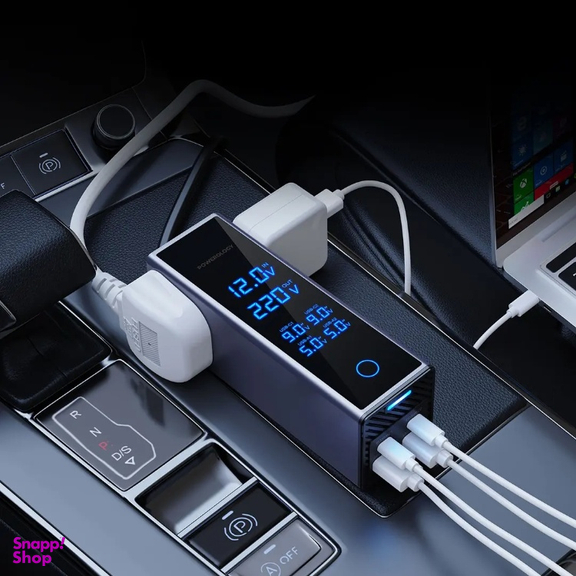 مبدل برق 300 وات پاورولوژی مدل PWCUQC044 رنگ خاکستری