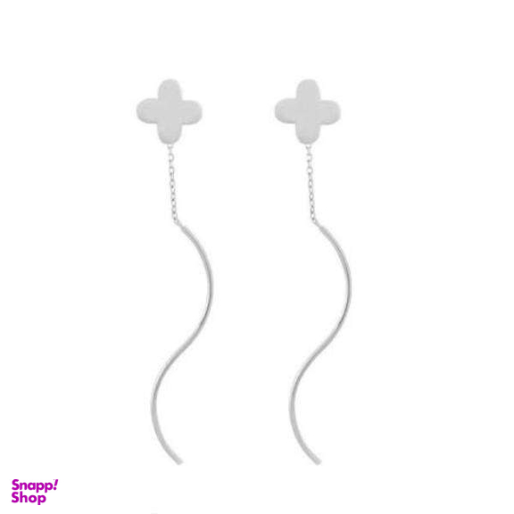 گوشواره نقره زنانه مدل کرلی ونکلیف کد 098