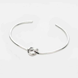 بنگل نقره زنانه مدل گره کد 05