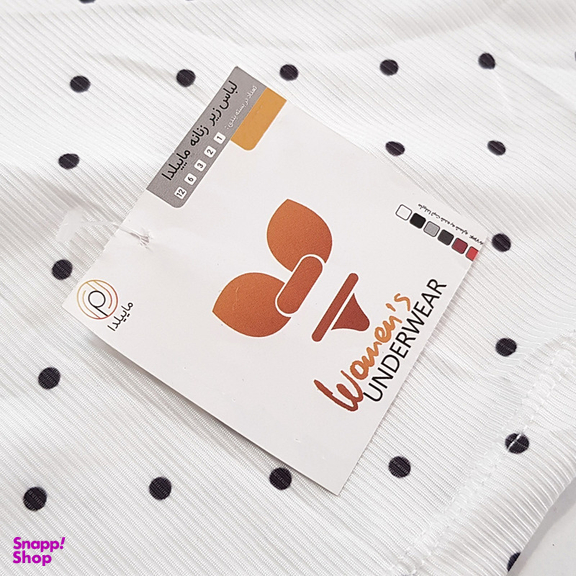 کراپ تاپ زنانه ماییلدا مدل پددار خال خالی کد 5301-6853 رنگ سفید