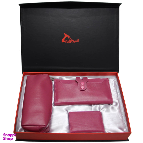 ست هدیه زنانه چرم طبیعی آدین چرم مدل Ds45.G