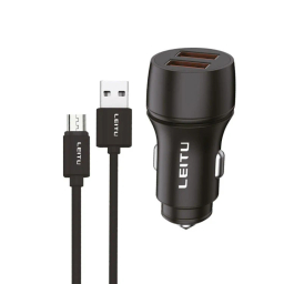 شارژر فندکی لیتو مدل LC-C8 به همراه کابل MicroUSB