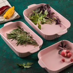 تابه سرامیکی مدل مستطیل شیاردار سایز متوسط