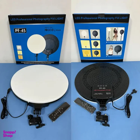 پنل نور ثابت سافت لایت مدل LED Photographic Fill Light PF45 به همراه سه پایه