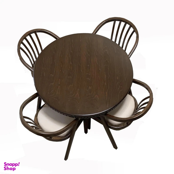 میز و صندلی ناهارخوری 4 نفره مدل سبدی sabad04