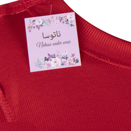 کراپ تیشرت زنانه ناتوسا مدل NTS780-11 رنگ گلبهی