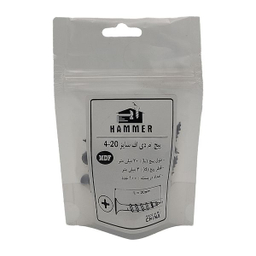 پیچ ام دی اف هامر مدل 4X20mm بسته 100 عددی