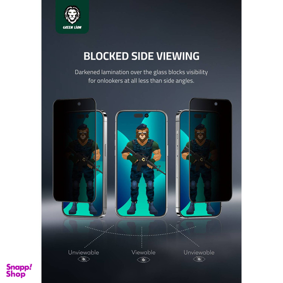 محافظ صفحه نمایش حریم شخصی گرین مدل 3D Pv-Pet Pro مناسب برای گوشی موبایل اپل iPhone 14 Pro Max