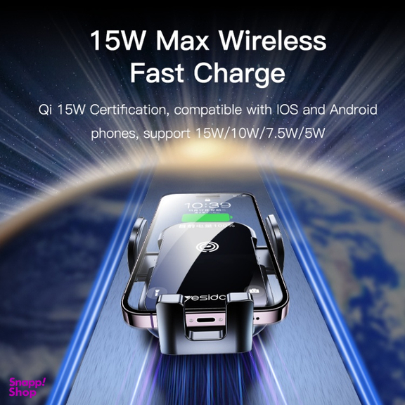 پایه نگهدارنده و شارژر مغناطیسی 15 وات یسیدو مدل C197