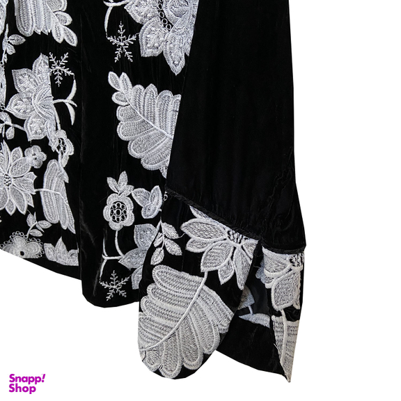 مانتو زنانه مدل ولوت رنگ مشکی