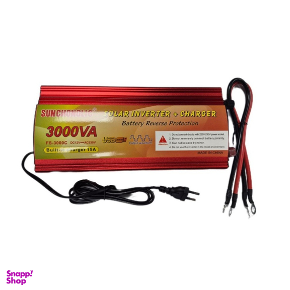 اینورتر 12 به 220 ولت شارژر دار مدل Inverter FS-3000C ظرفیت 3000 وات