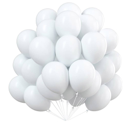 بادکنک 100 عددی رنگ سفید