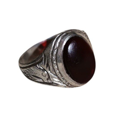 انگشتر نقره مردانه مدل سرخ یمنی کهنه کد 6