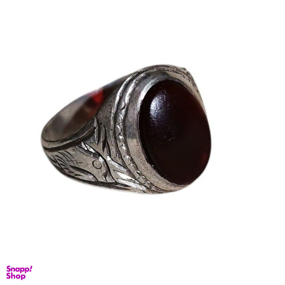 انگشتر نقره مردانه مدل سرخ یمنی کهنه کد 6