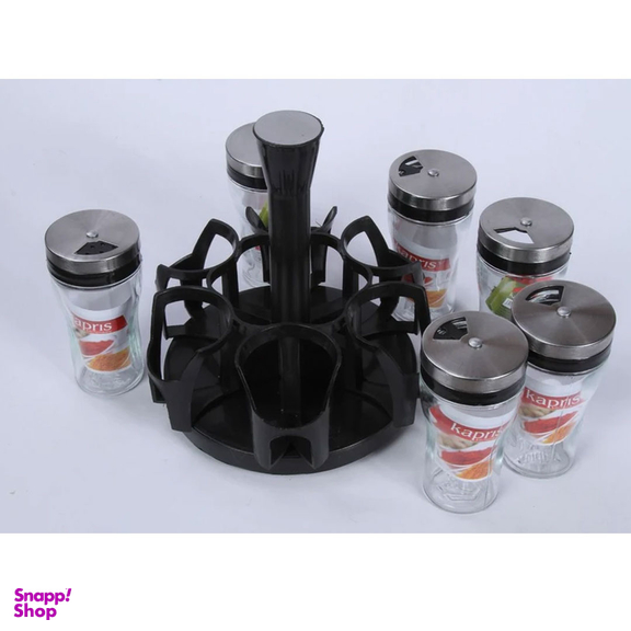 ست جای ادویه 6 پارچه کاپریس مدل پارادایس کد 12663