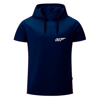 تیشرت کلاه دار آستین کوتاه مردانه به رسم مدل جیمزباند 1239