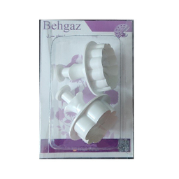 کاتر فشاری شیرینی پزی به گز مدل گل فلورا مجموعه 2 عددی