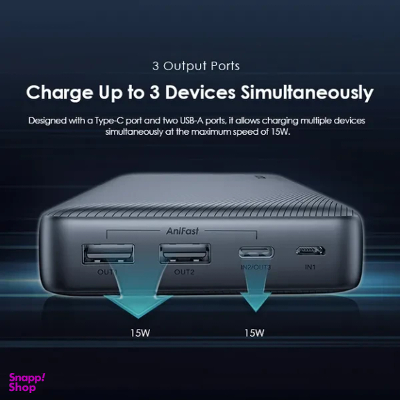 پاوربانک اورایمو مدل Traveler 15 Flash OPB-1200 ظرفیت 20000 میلی‌ آمپر ساعت