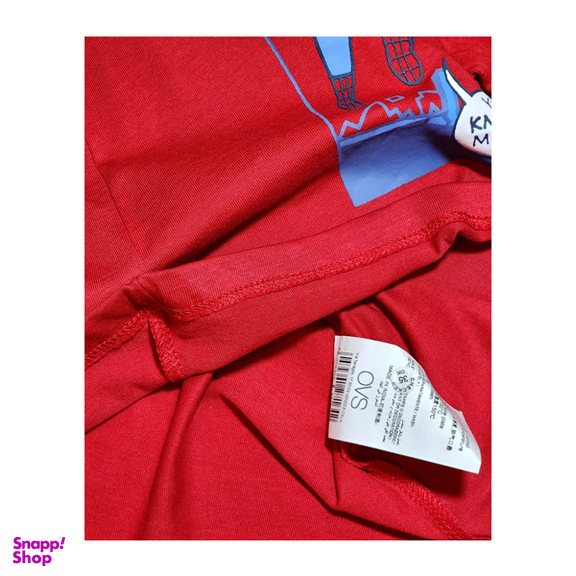 تیشرت پسرانه او وی اس کد 5466 رنگ قرمز