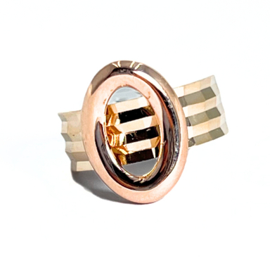 انگشتر طلا 18 عیار زنانه مدل دایره کد 006 سایز 55