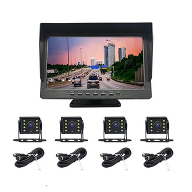 دوربین ثبت وقایع کامیون مدل 4 دوربین مانیتوردار کد 9106