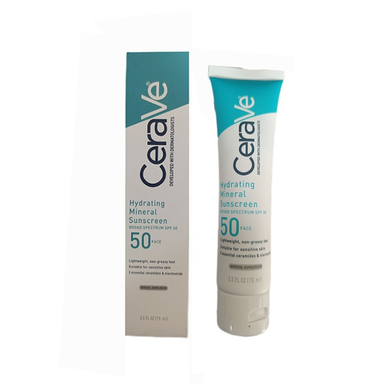 کرم ضد آفتاب بی رنگ سراوی مدل SPF50 حجم 75 میلی لیتر