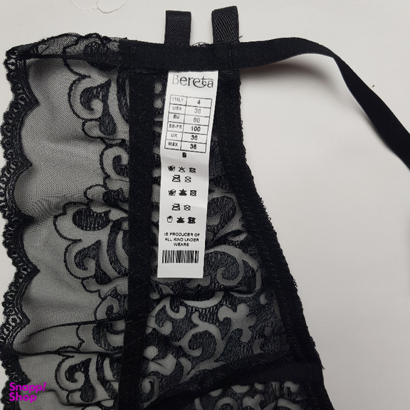 ست شورت و سوتین زنانه برتا مدل تری کد 4088AB رنگ مشکی