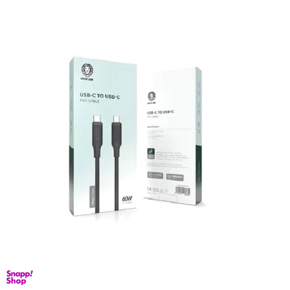 کابل دیتا 60 وات Type-C گرین لاین مدل PD60 طول 1 متر