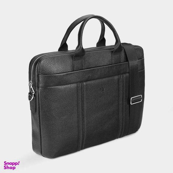 کیف اداری مردانه نوین چرم مدل دو دسته هاوری کد Fd- BE4817