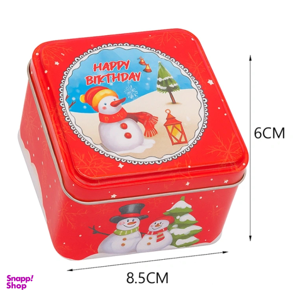 قوطی پذیرایی طرح آدم برفی