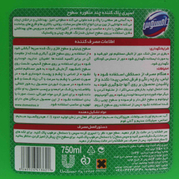 اسپری چند منظوره سطوح دامستوس رنگ سبز حجم 750 میلی‌ لیتر