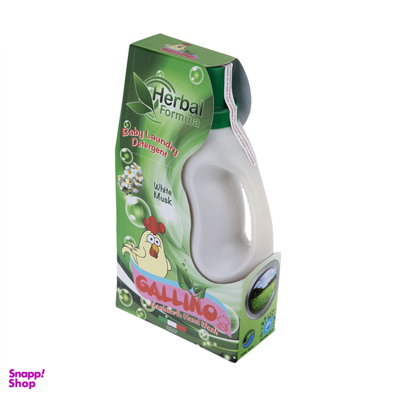 مایع لباسشویی کودک گالینو حاوی عصاره مشک سفید حجم 1200 میلی لیتر