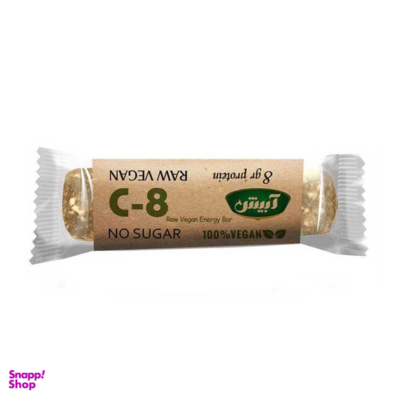 شکلات اسنک بار C8 وگن آبیش وزن 40 گرم
