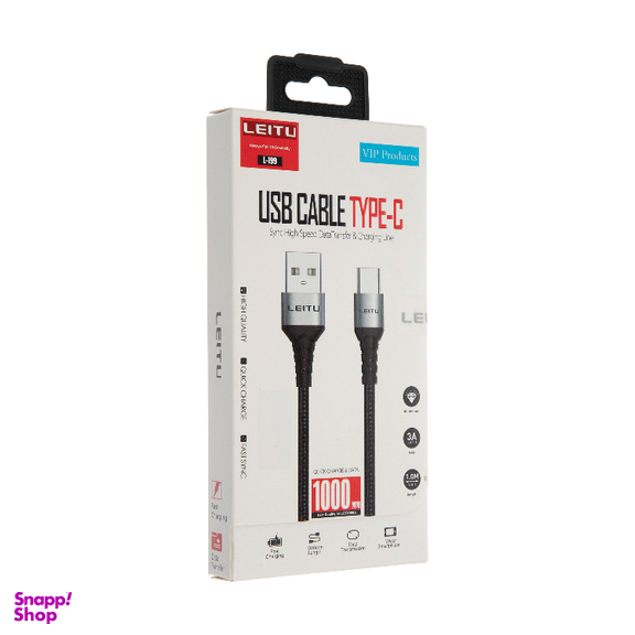 کابل تبدیل USB به Type-C لیتو مدل LD-199 طول 1 متر