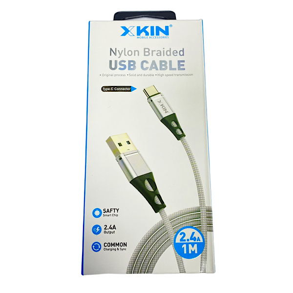 کابل USB به Type-C ایکس کین کد CA08 طول 1 متر