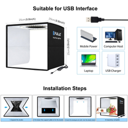 چادر عکاسی پلوز مدل PU5027B ابعاد 25×25 سانتی متر