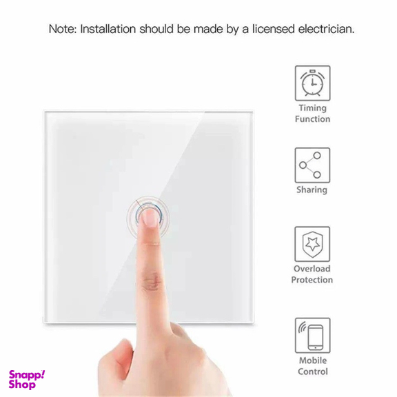 کلید تک پل لمسی مدل tirex2024