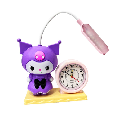 چراغ مطالعه و ساعت رومیزی مدل کرومی کد 03