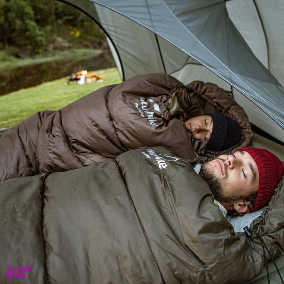 کيسه خواب 13- درجه نیچرهایک مدل U series Square With Hat cotton sleeping bag (U350) کد MSD07