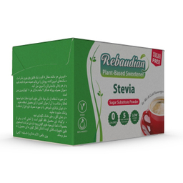 ساشه شیرین کننده طبیعی و بدون کالری استویا ربودیان بسته 50 عددی