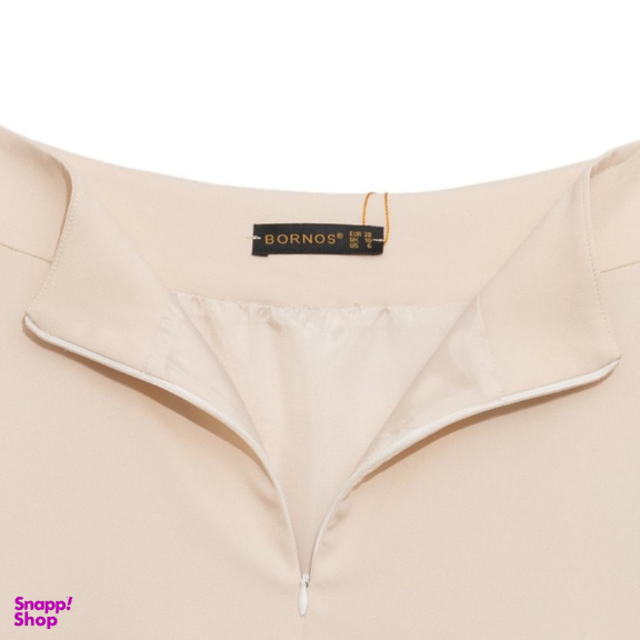 دامن زنانه برنس مدل سمانه رنگ کرم روشن