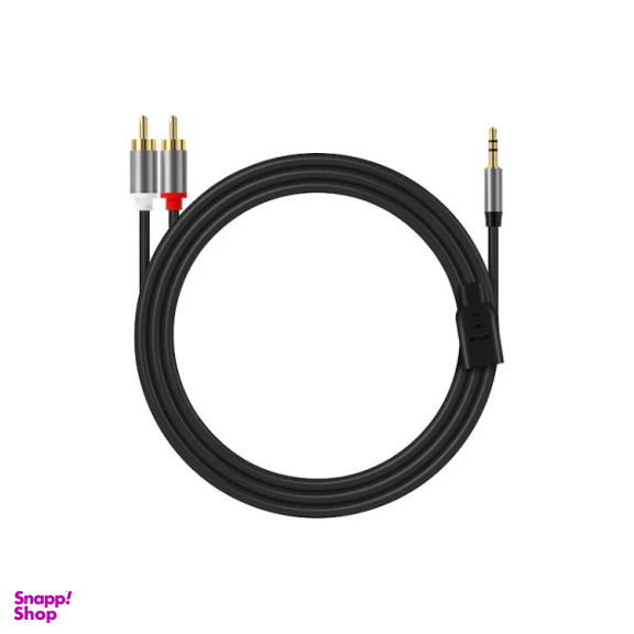 کابل تبدیل جک 3.5 میلی متری به دو RCA کوتتسی مدل 76010 طول 2 متر