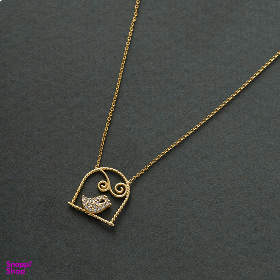 گردنبند طلا 18 عیار زنانه جواهری سون کد 2396