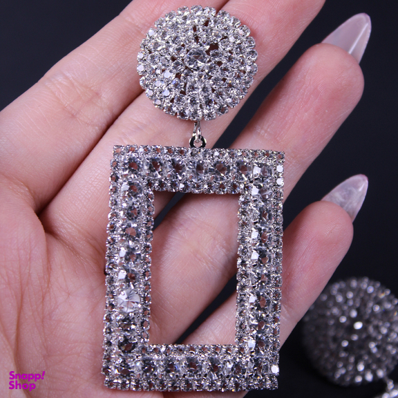 گوشواره زنانه مدل مستطیل کد 011