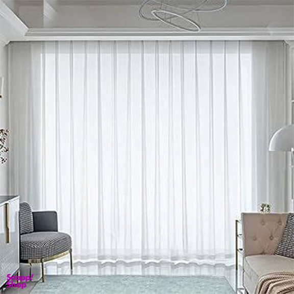 پرده حریر مدل پلیسه سایز 280×150 سانتی متر