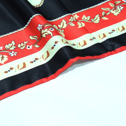 روسری زنانه آنالیا مدل ابریشم توییل دور دست دوز بهاری کد 9801