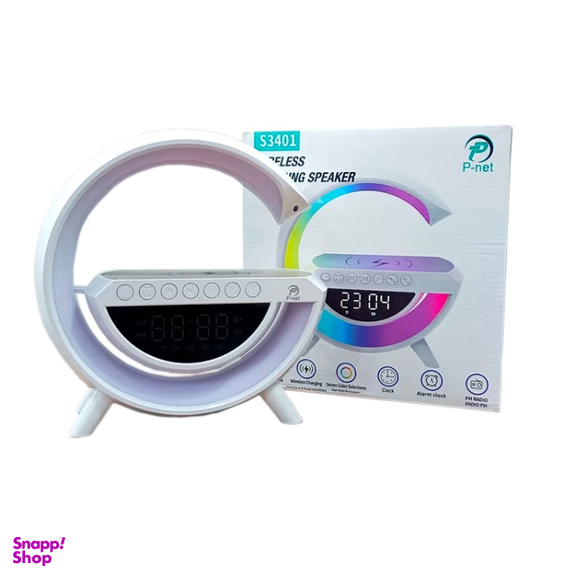 اسپیکر بلوتوثی و چراغ خواب و شارژر بی سیم پی نت مدل S3401